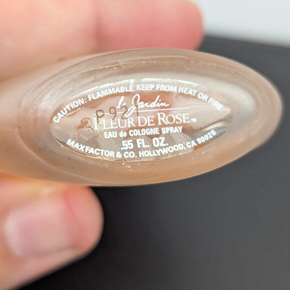 Vintage Max Factor Le Jardin Fleur de Rose Eau de Cologne Spray .55 fl oz - Picture 3 of 4